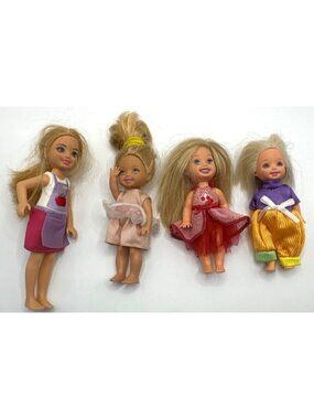 Barbie Li'l Sis' Kelly & Chelsea 4 Dolls Assorted